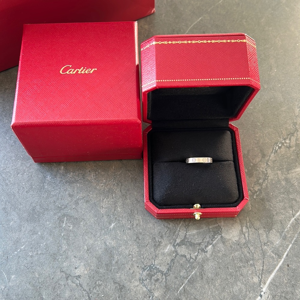 Cartier White Gold LOVE ring size 6 - 6.5